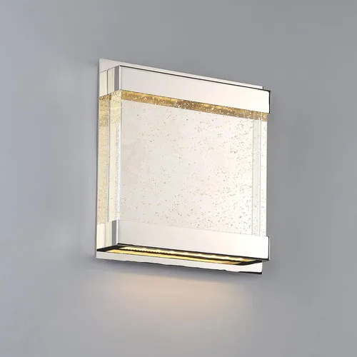 Vista 3 de WAC Lighting dweLED, aplique de pared LED cuadrado mítico 3000K en níquel pulido