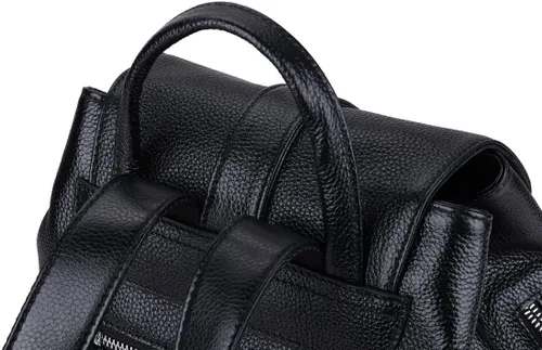 Vista 8 de COOLCY Nueva mochila vintage de cuero genuino para mujer