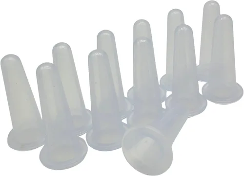Vista 12 de COOL & FRESH Vasos de silicona al vacío anticelulitis para masajes – Juego de 6 piezas para masajes corporales, normales corporales, faciales