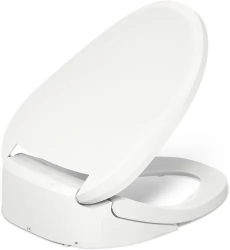Vista 14 de Kohler PureWash E820 - Asiento de inodoro alargado con calefacción, blanco con control remoto, tapa de cierre silencioso, desodorización automática