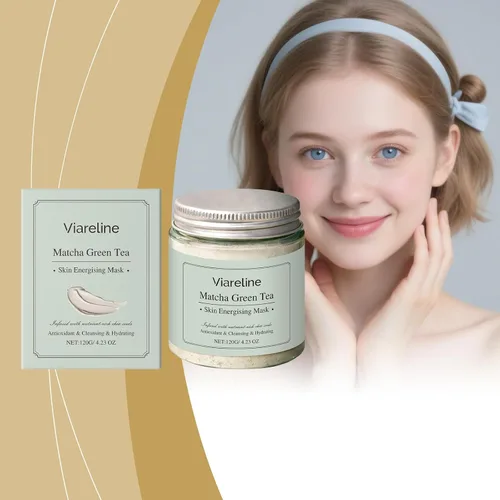 Vista 4 de Matcha Green Tea Skin Energising Mask, Antioxidant, Cleansing & Hydrating, with Chia Seeds, 4.23 oz