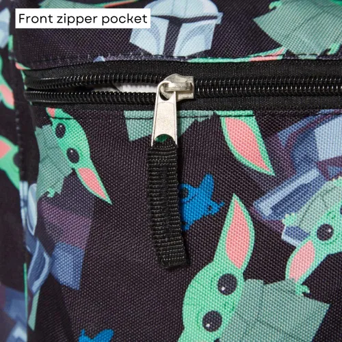 Vista 4 de RALME Mochilas escolares de personajes grandes para niños o adultos, 16 pulgadas, Bebé Yoda, Mochila