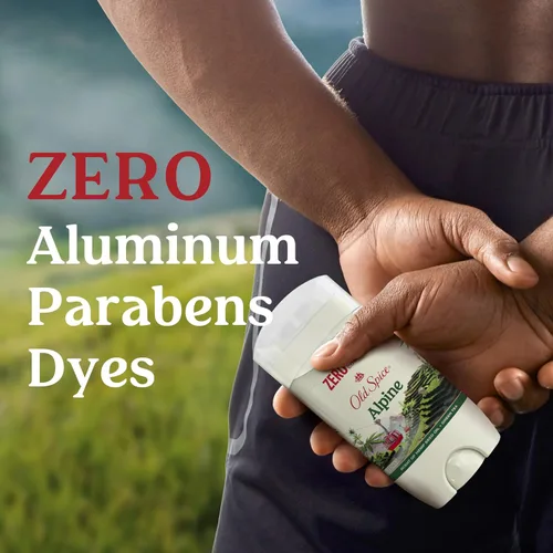 Vista 4 de Old Spice Desodorante sin aluminio para hombres, frescura duradera 24/7 y aroma de larga duración, protección contra el sudor y el olor 24/7