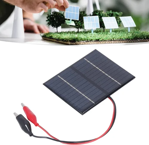Vista 4 de Omabeta 1.5W 12V Panel solar, panel solar ligero portátil de salida de alta eficiencia de polisilicio para cargador de batería