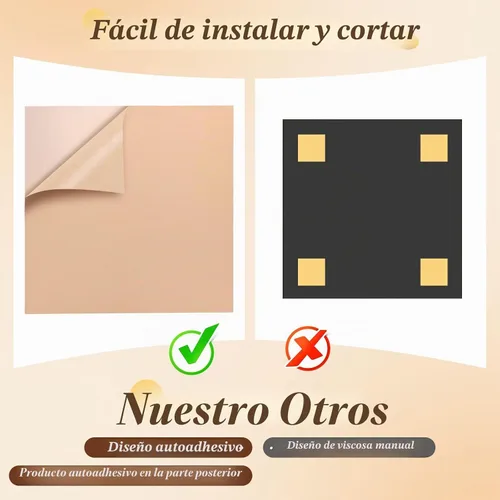 Vista 5 de Paneles acústicos autoadhesivos, paquete de 6 (cubre 24 pies cuadrados), paneles de pared a prueba de sonido de 23.6 x 23.6 pulgadas con reducción