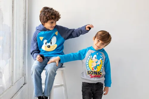 Vista 6 de SEGA Tails Sonic The Hedgehog Knuckles - Sudadera con capucha para niños pequeños y grandes