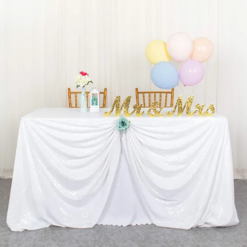 Vista 28 de ShinyBeauty Mantel Cuadrado Pequeño de 36 x 36 Pulgadas Mantel de Lentejuelas Azul Bebé Cubierta de Mesa con Purpurina Superposición Cuadrada