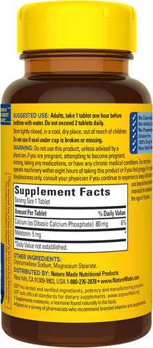 Vista 7 de Nature Made, tabletas de melatonina tabletas, 0,00017 oz, 90