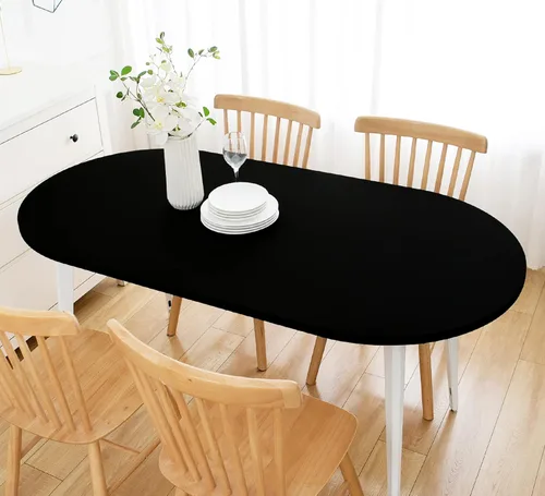 Vista 34 de Wolkemer Mantel Cuadrado Ajustado de Spandex Elástico Rojo Cubierta para Mesa de Cóctel con Borde Elástico Cobertor de Mesa para Comedor Boda Fiesta