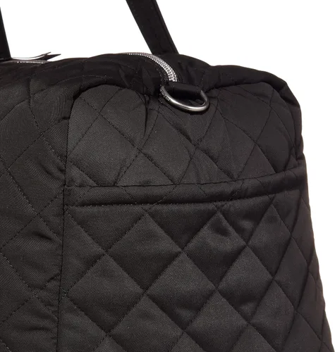 Vista 3 de Vera Bradley Bolsa de viaje mediana de sarga Performance para mujer, Negro, talla única