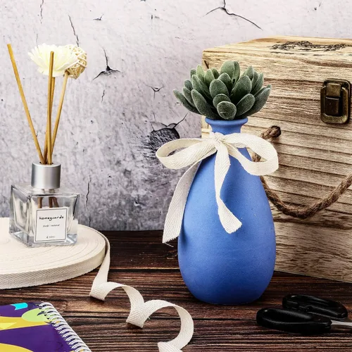 Vista 7 de WILLBOND - Cinta de sarga de 100 % algodón, 1/2 pulgada x 25 yardas, cinta de costura de espiga natural para manualidades, envoltura de regalos