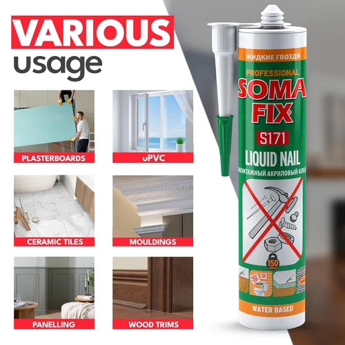 Vista 4 de Liquid Nail - Adhesivo de montaje multiusos e inodoro (10.5 onzas líquidas)