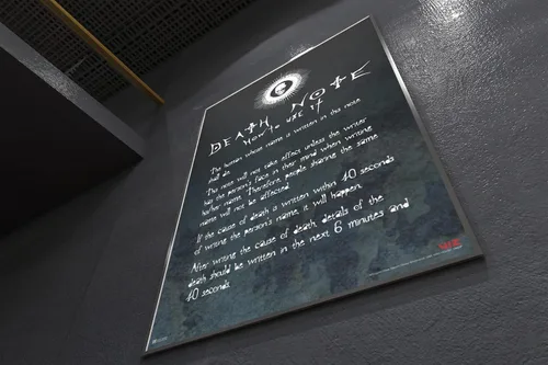 Vista 6 de Póster de Death Note de anime, pósteres de Deathnote de la serie Manga, póster genial para pared, 12 x 18 pulgadas