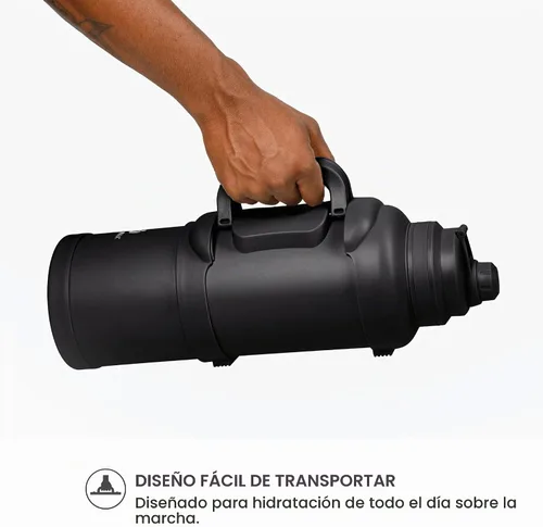 Vista 6 de Manna Titan - Jarra de acero inoxidable con aislamiento al vacío, 4 litros, recubrimiento en polvo negro