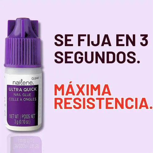 Vista 2 de Pegamento de uñas Nailene Ultra Quick, 0.10 onzas, paquete de de 1