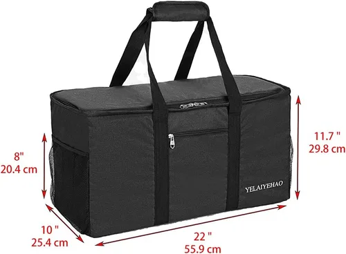 Vista 2 de YELAIYEHAO Bolsa de mano grande con tapa, plegable plegable