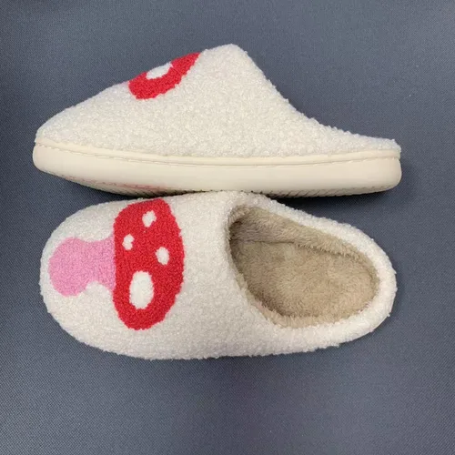 Vista 2 de Mushroom Stuff - Pantuflas kawaii para mujer, para interiores y exteriores, para mujer