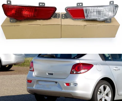 Vista 2 de Luz de parachoques trasero de coche, para Chevrolet Cruze Hatchback 2009-2016, reflector de luz trasera para coche, accesorios de parachoques trasero