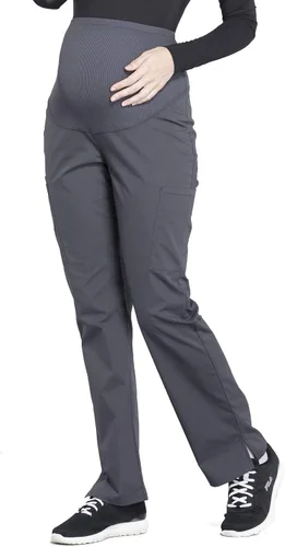 Vista 3 de Cherokee Pantalones de maternidad para mujer, ropa de trabajo profesional suave elástico WW220