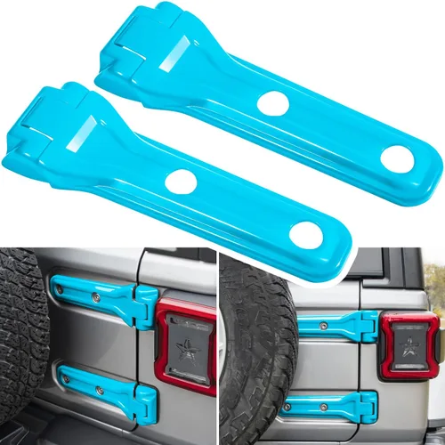 Vista 16 de Cubierta de bisagra para compuerta trasera de Jeep Wrangler JL JLU, accesorios de decoración exterior - 2018-2024, 2 puertas y 4 puertas, cubierta