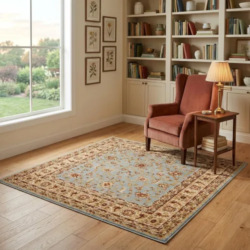 Vista 30 de Unique Loom - Colección Voyage - Alfombra tradicional oriental clásica de diseño intrincado