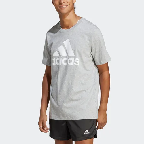 Vista 5 de adidas Essentials - Camiseta de algodón con logotipo grande para hombre