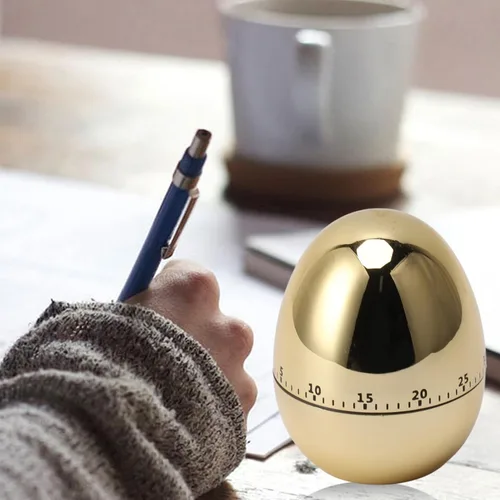Vista 4 de Fdit Temporizadores, 60 Minutos Mecánico Temporizador de Cocina Reloj Despertador Herramienta de Cocina Utensilios de Cocina y Gadgets (Oro)