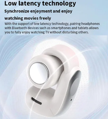 Vista 6 de Auriculares inalámbricos Bluetooth 5.4 con clip de oído abierto Negro