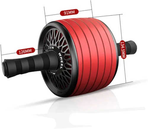 Vista 8 de Zerodeko Silent Ab Roller - Dispositivo de fitness para gimnasio en casa, asas antideslizantes, entrenador de núcleo ligero para hombres y mujeres