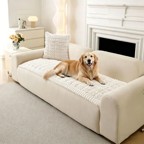Vista 16 de OTOB Funda de sofá para perros, lavable, antideslizante, divertida funda para sofá para mascotas, protector de muebles suave y acogedor, apto