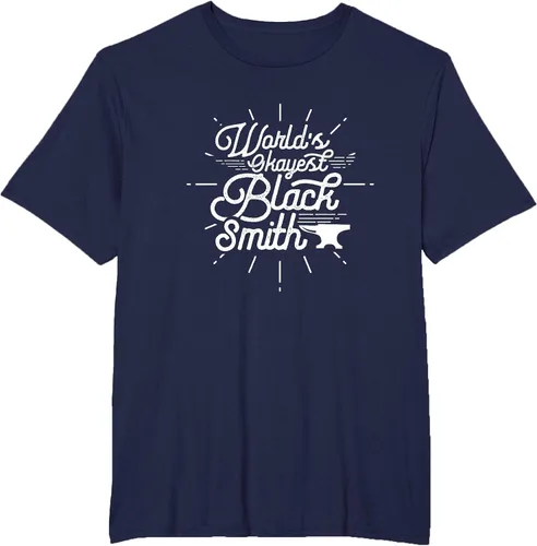 Vista 68 de Blacksmith Blacksmithing Forge Metalsmith Forging T-Shirt Asphalt Grey