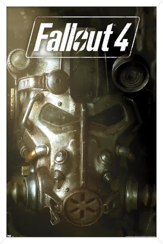 Vista 13 de Trends International Fallout 4 - Póster de pared de arte clave, 22.4 pulgadas de largo x 14.7 pulgadas, versión enmarcada en madera de granero