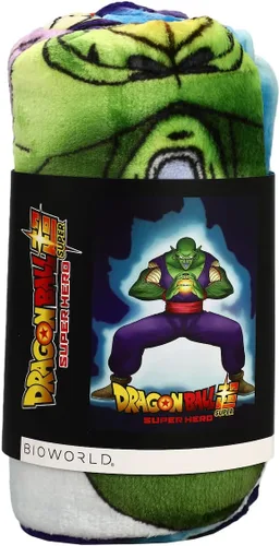 Vista 2 de Bioworld Dragon Ball Super Hero Piccolo - Manta con estampado digital, tamaño individual