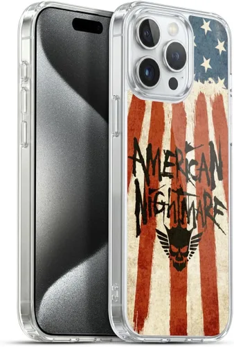 Vista 60 de Head Case Designs Funda de gel suave con licencia oficial de la WWE American Nightmare Flag Cody Rhodes Graphics compatible con Apple iPhone 7
