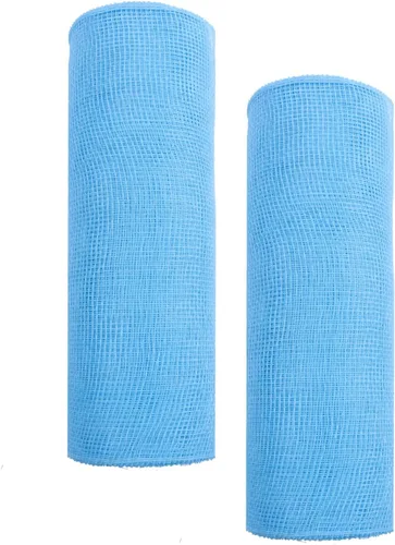 Vista 96 de YYCRAFT Paquete de 2 cintas de malla de polímero metálico de 6 pulgadas (total 20 yardas, verde manzana)