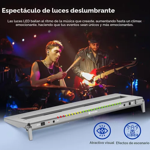 Vista 7 de Vangoa Pro Tablero de Pedales de Guitarra con Fuente de Alimentación Aislada de 12 V de Alta Corriente, PD-XL Plegable de Aluminio, Espacio