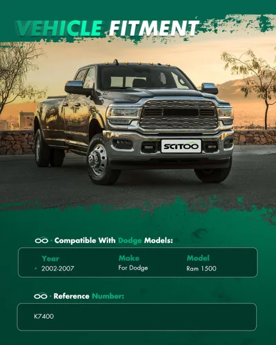 Vista 2 de SCITOO Kit de suspensión delantera de 2 piezas para Dodge Ram 1500 2002-2007 K7400