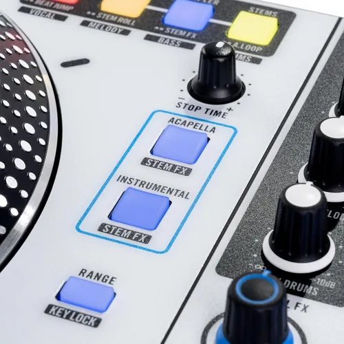 Vista 14 de Rane ONE MKII - Controlador motorizado Serato DJ Pro con 2 cubiertas, FX interno, control de Deep Stems para DJs de Scratch, clubes y eventos