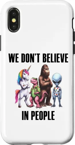 Vista 4 de Funda para iPhone 14 Unicornio Bigfoot Dinosaurio Alien Misteriosos Seres Legendarios