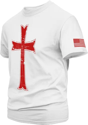 Vista 2 de Dion Wear Knights Templar Crusader Cross - Camiseta para hombre