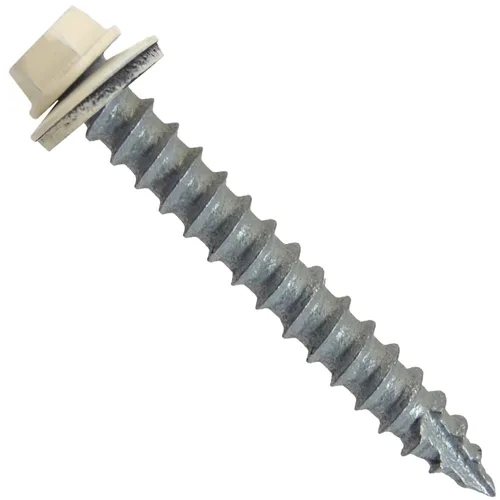 Vista 109 de TORNILLOS PARA TECHOS DE METAL #14: (250) Tornillos x 1" ABC GRIS Tornillo para techo de chapa metálica con cabeza hexagonal y arandela.
