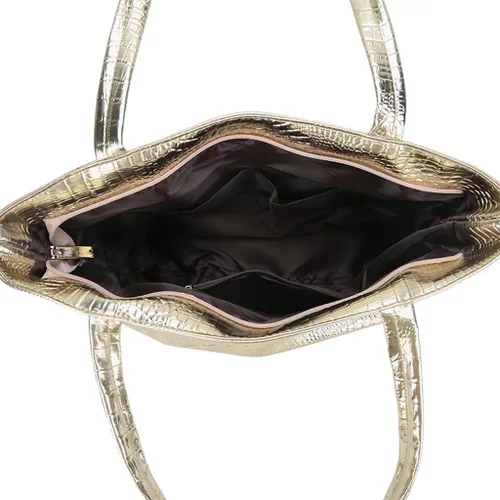 Vista 5 de Bolsos de mano para mujer, bolso de hombro de cuero a la moda, impermeable, bolso de mano con asa superior