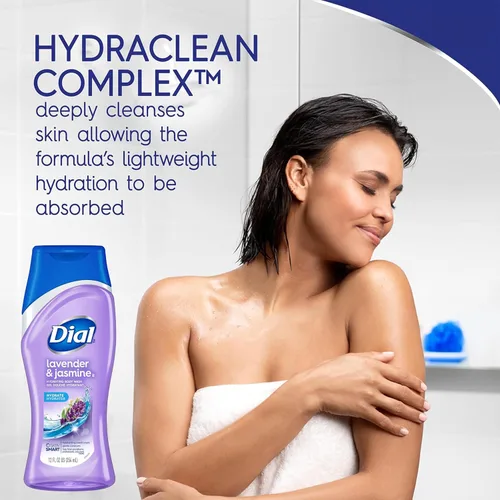 Vista 6 de Dial Gel de baño, lavanda y jazmín, 12 onzas (paquete de 6)