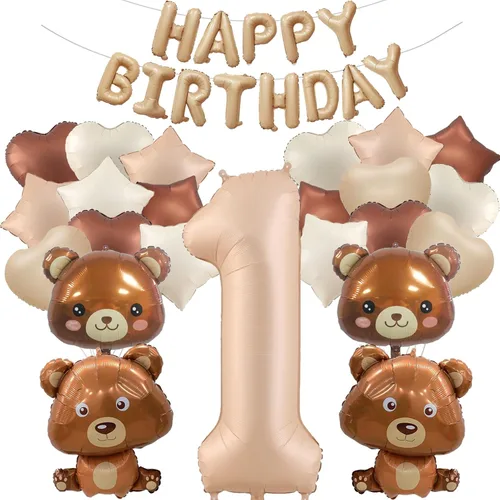 Vista 9 de 23 globos de oso, globos de 40 pulgadas, globos de oso de peluche de 40 pulgadas, globos de cumpleaños, globos de aluminio de animales para Caramelo