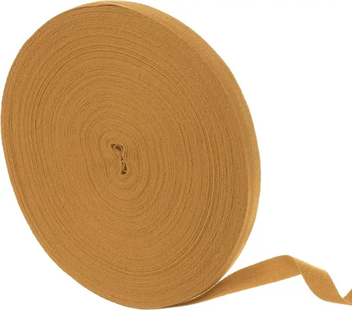 Vista 14 de uxcell Cinta de sarga de algodón de 50 yardas, cinta de espiga de 3/8 pulgadas para coser ropa, manualidades (azul)
