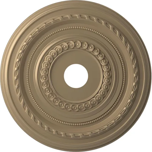 Vista 149 de Ekena Millwork CMP10CO Cole Medallón de techo de PVC termoformado (se adapta a toldos de hasta 4 1/4"), 10 "OD x 3 1/2" ID x 3/4" P