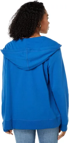 Vista 2 de Tommy Hilfiger Sudadera con capucha para mujer, camisa de manga larga