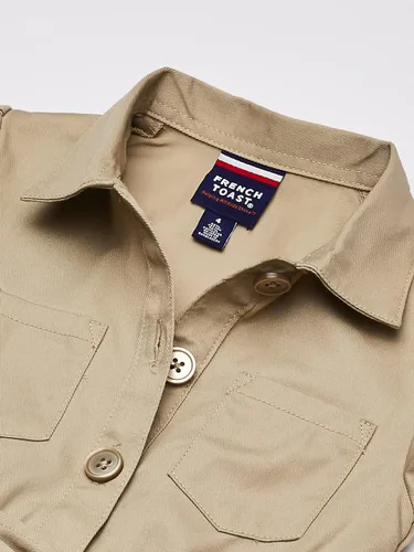 Vista 2 de French Toast camisa-vestido de safari para niña