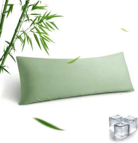 Vista 24 de Fundas de almohada estándar, fundas de almohada de viscosa refrescante de bambú con cierre de sobre, suave que absorbe la humedad para personas que