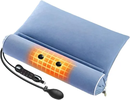 Vista 8 de Cervical Pillow, Ergonomic Side Sleeper Pillow in 20 Kinds Fillings, for Father's Day, Mother's Day, Valentine's Day, [a] Blue and White